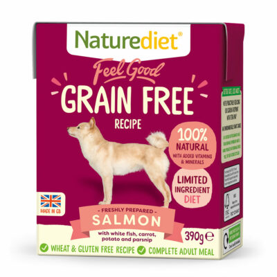 Grain Free Dog Food | Salmon 390g | Naturediet